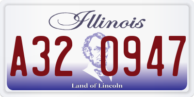 IL license plate A320947