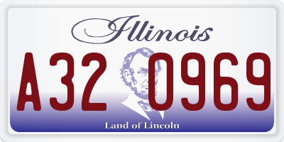 IL license plate A320969