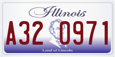 IL license plate A320971