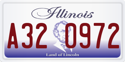 IL license plate A320972