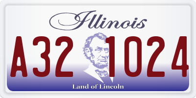 IL license plate A321024