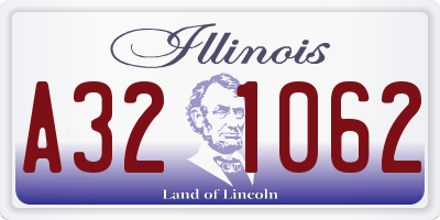 IL license plate A321062
