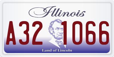 IL license plate A321066