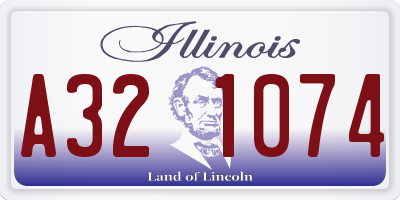 IL license plate A321074