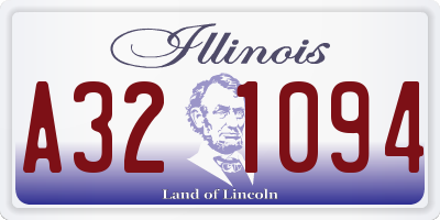 IL license plate A321094