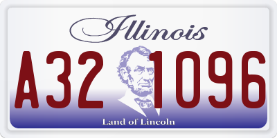 IL license plate A321096