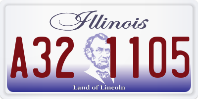 IL license plate A321105