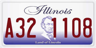 IL license plate A321108