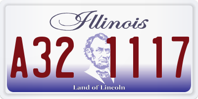 IL license plate A321117