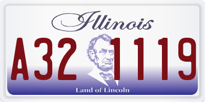 IL license plate A321119