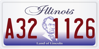 IL license plate A321126