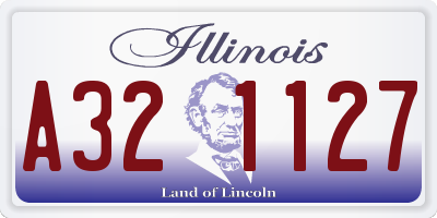 IL license plate A321127