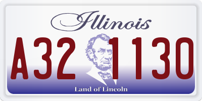 IL license plate A321130