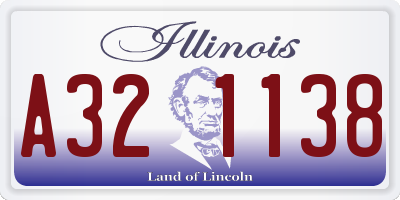 IL license plate A321138