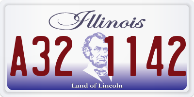 IL license plate A321142