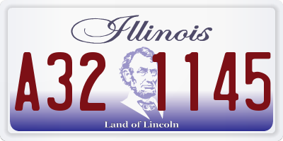 IL license plate A321145