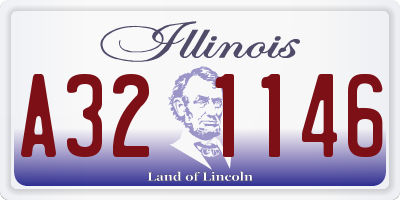 IL license plate A321146