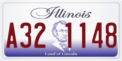 IL license plate A321148