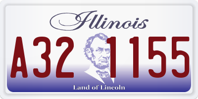 IL license plate A321155