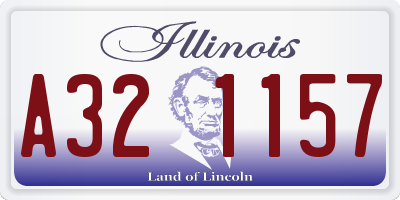 IL license plate A321157