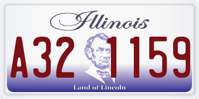 IL license plate A321159