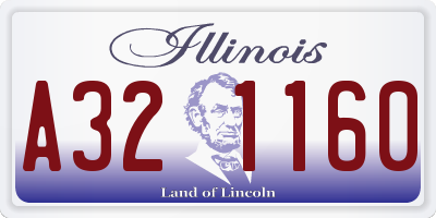 IL license plate A321160