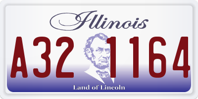 IL license plate A321164