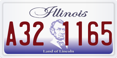 IL license plate A321165