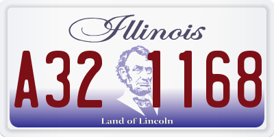 IL license plate A321168