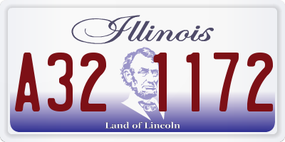 IL license plate A321172