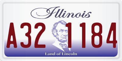 IL license plate A321184