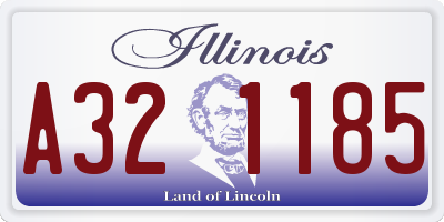 IL license plate A321185