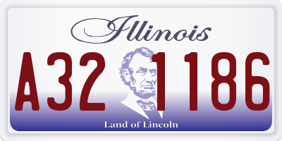 IL license plate A321186