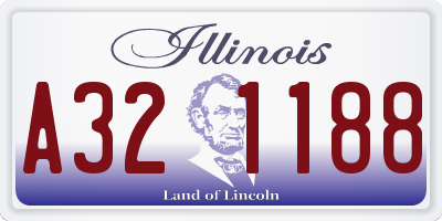 IL license plate A321188
