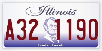 IL license plate A321190