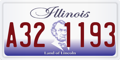 IL license plate A321193