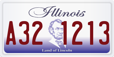 IL license plate A321213
