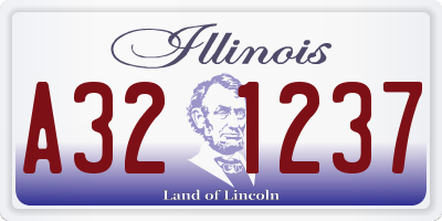 IL license plate A321237