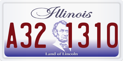 IL license plate A321310
