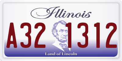 IL license plate A321312
