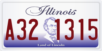 IL license plate A321315