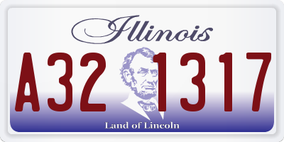 IL license plate A321317