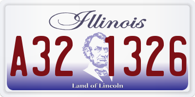 IL license plate A321326