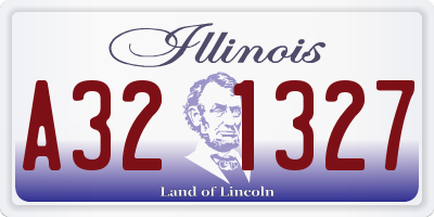 IL license plate A321327