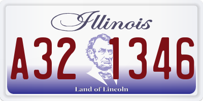 IL license plate A321346