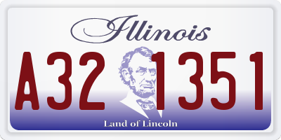 IL license plate A321351