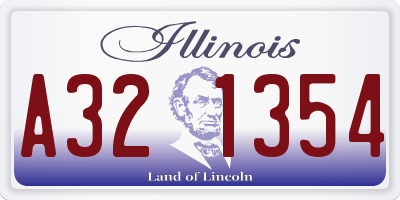 IL license plate A321354