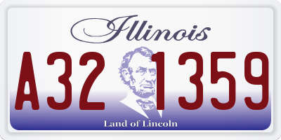 IL license plate A321359