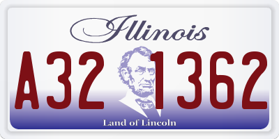IL license plate A321362