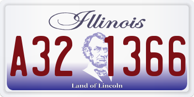 IL license plate A321366